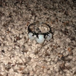 A triple opal ring